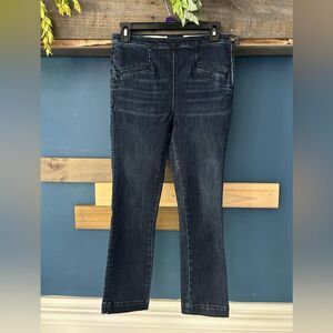 Pilcro and the Letterpress by Anthropology Blue Highrise denim leggings. Size 27